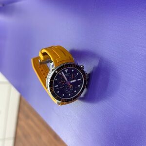 TISSOT LIMITED EDITION WITH ORANGE STRIPES GOOD CONDITION